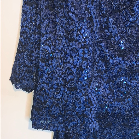 R&M Richards Formal Jacket Lace Long Dress Set NEW - Picture 13 of 16